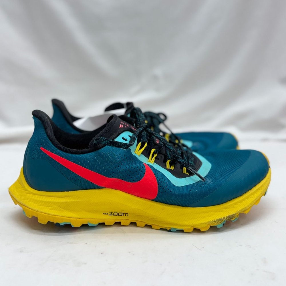 Nike Trail Pegasus 36 Edition Women's Sports Shoes Blue/Yellow - Size 8.5 (US)